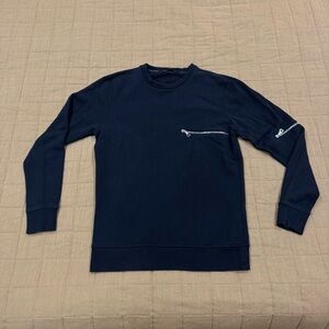 John Elliott Clash Crewneck Sweatshirt Zipper Details Size 1 Small 100% Cotton